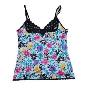 vintage gyaru boho floral lace camisole